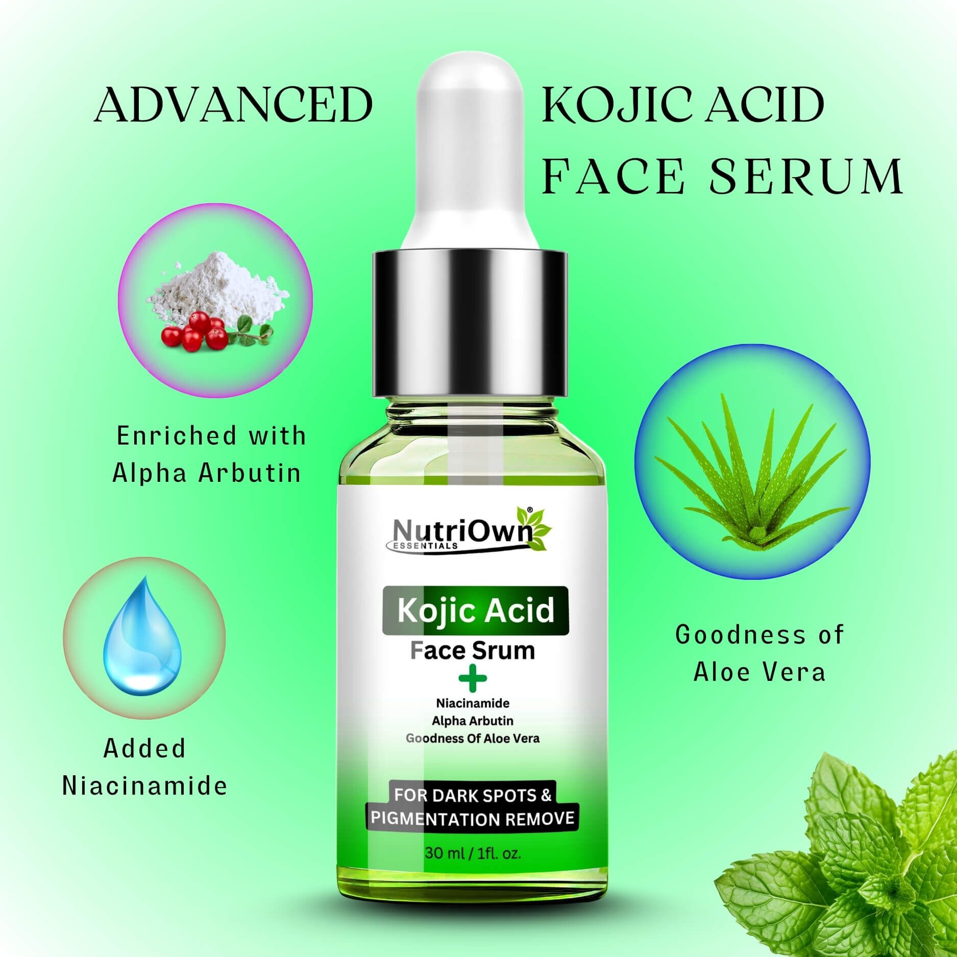 NutriOwn Kojic Acid Serum for Pigmentation Remove